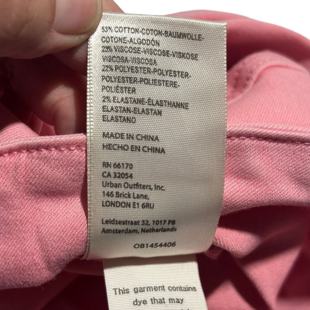 We The Free Venice Beach Flare Jeans Peony Pink High Rise Bell Bottom Size 31 - Picture 9 of 14